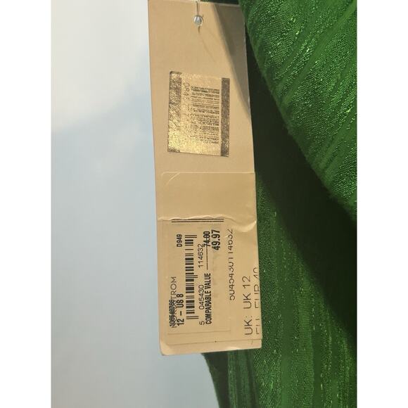 NWT TOPSHOP Women's Green Dress - Size 8 - Picture 6 of 7